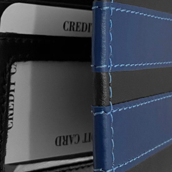Thin Blue Line Police Wallet - LEO Bifold Wallet - Picture 6 of 7